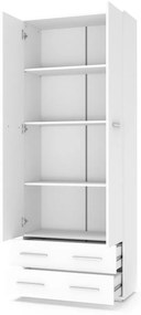Lima III magaspolcos szekrény, fehér