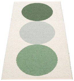 Zöld-krémszínű kültéri-beltéri szőnyeg 70x140 cm Otto Herb – Pappelina