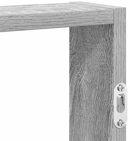 szürke sonoma színű szerelt fa fali polc 43 x 9 x 60 cm