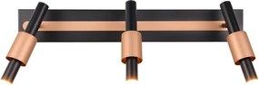 Fekete-bronzszínű LED spotlámpa 20,5x63 cm Ikaris – Trio Select