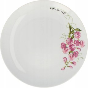 Lubiana Boss Lapostányér Porcelán 27 cm Borsóvirág Mintával