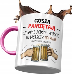 Rózsaszín Bögre Gosi Feleség Barátnő Ajándék Nyomtatott Fotóval