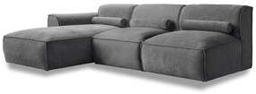 Szürke sarokkanapé (bal oldali) Flex Felix – Miuform
