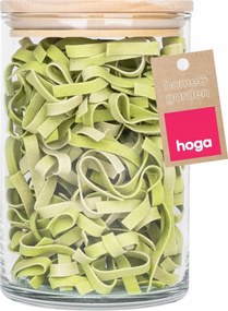 Üveg Élelmiszer Tartály Ömlesztett Kávé Termékek Fa FEDÉLLEL880ml