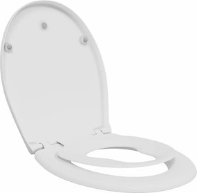 vidaXL WC ülőke Fehér 47 x 37 x 4 cm Duroplast