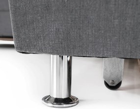 Kinyitható ülőgarnitúra, szürke szövet, jobbos, SANTIAGO