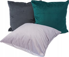 Sima, bársonyos párnahuzat 40x40 cm-es méretben, különböző színekben