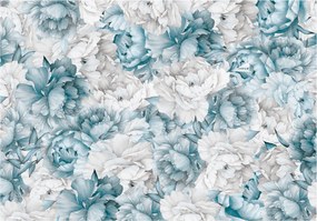 Fotótapéta Virágok Bazsarózsában Kék XXL 312x219