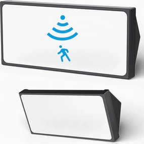 Kültéri Fali Lámpa Homlokzati Led Kerti Érzékelővel 20W IP65