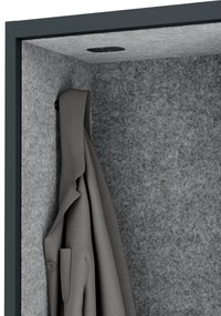 Sally 1150mm korpus Czarny - siedzisko Szary