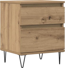 vidaXL kézműves tölgy színű szerelt fa éjjeliszekrény 40 x 35 x 50 cm