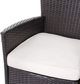 Casaria® Rattan fotelek 2 db - barna