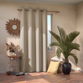 Krémszínű sötétítő függöny 140x245 cm Eyelets – Restilo