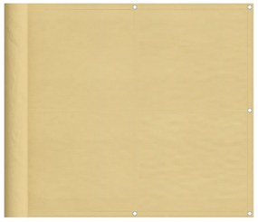 homokszínű 100% oxford poliészter erkélyparaván 90 x 300 cm