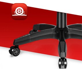 Szövet gamer szék LED RGB HC-1039 - fekete