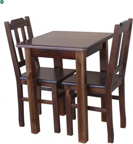 Étkezőasztal kocka 60x60 barna