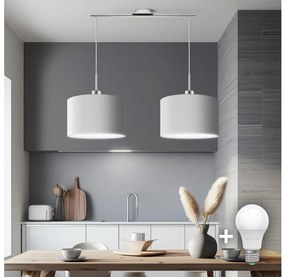 Eglo Eglo - LED Csillár zsinóron TUNJA 2xE27/60W/230V fehér EG32519J