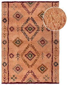 Lazacszínű kézi szövésű gyapjú szőnyeg 120x170 cm Moroccan Sahara – Flair Rugs