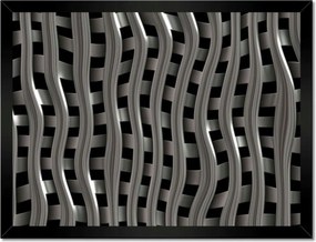 Poszterek keretben 40x30 Ezüst hullámok