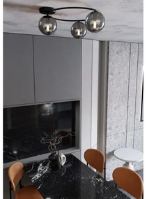 Mennyezeti lámpa SOPRA 3xE14/10W/230V fekete