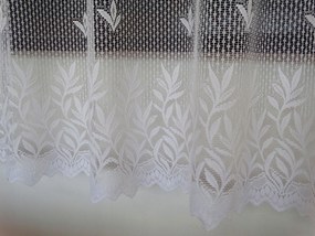 Mg Függöny jacquard Vastag 75/100 Fehér 240X180 szalag