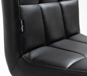 HC1015CROSS Fekete szék arany lábbal