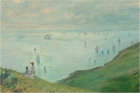 Kép - Henri Fantin-Latour, Cliffs at Pourville, reprodukciók (90x60 cm)