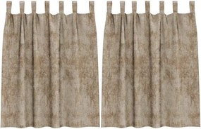 vidaXL Bársonyfüggönyök 2 pcs pezsgőszín 140 x 140 cm Bársony