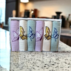 Konyhai törülköző Butterfly készlet 6 db