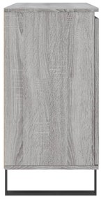 szürke sonoma színű szerelt fa tálalószekrény 104 x 35 x 70 cm