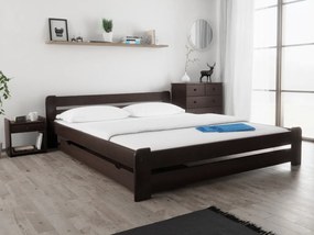 Laura ágy 180x200 cm, diófa Ágyrács: Ágyrács nélkül, Matrac: Coco Maxi 19 cm matrac