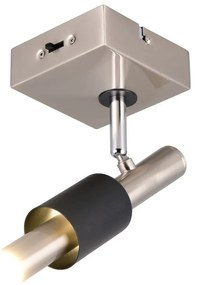 Fekete-ezüstszínű LED spotlámpa 20,5x10 cm Ikaris – Trio Select