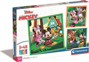 Disney Mickey Clubhouse 3x48 db-os puzzle Clementoni
