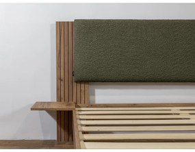 Zöld franciaágy ágyráccsal 140x190 cm Lior – Bobochic Paris