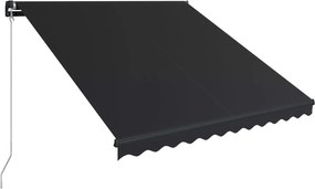 vidaXL antracitszürke kézzel behúzható napellenző 300 x 250 cm