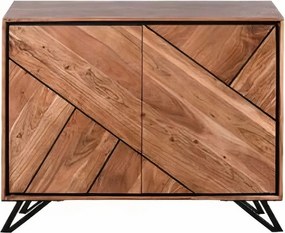 Natúr színű akácfa szekrény 120x78x40 cm Ambala – Interia Home &amp; Living