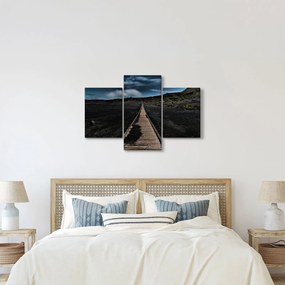 Egy kép a fa útról alkonyatkor (90x60 cm)