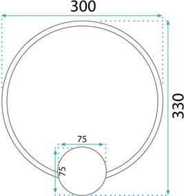 MORETTI MO9550 SEEN Arany Színű Fali Lámpa LED 1000LM 4000K IP20