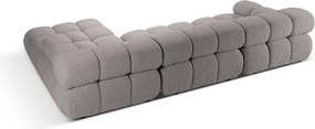 Világosszürke buklé moduláris sarokkanapé (jobb oldali) Bellis – Micadoni Home