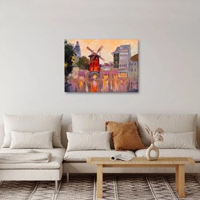 Kép - Moulin rouge, Párizs, Franciaország (70x50 cm)