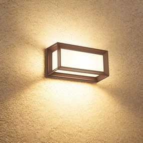 Brilagi - PARKER LED/12W/230V kültéri fali lámpa érzékelővel, barna, IP44