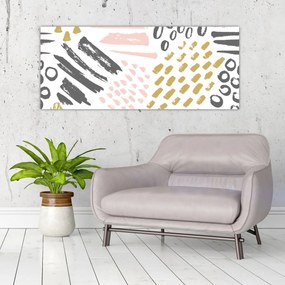 Kép - Absztrakt stroke-ok (120x50 cm)