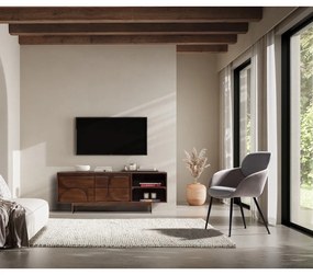 Barna mangófa TV-állvány 145x55x40 cm Trisha – MOME