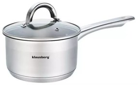 Klausberg Premium szószosedény 2.6L, Ø18 cm- rozsdamentes acél, edzett üveg fedő (KB-7134)