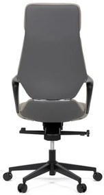 Szürke Ekobőr Irodai Főnöki Szék, Hinta Mechanikával. KA-T8426 GREY