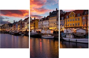 Kép - Nyhavn, Koppenhága (90x60 cm)