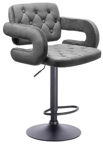 HR8403W Grafit modern velúr szék
