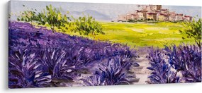 Kép - Provence, franciaország, olajfestmény (120x50 cm)