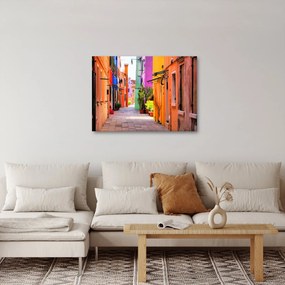 Kép - Színes ház Buranóban, Velencében (70x50 cm)
