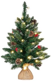 Karácsonyfa világítással NEXOS 30 LED - 60 cm